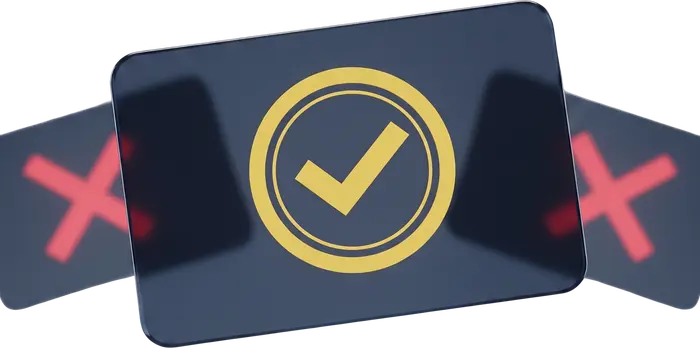 A verified checkmark seal replacing crossed-out hidden rules